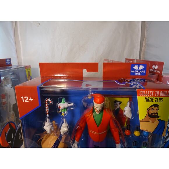 McFarlane Toys Batman The Animated Series MAXIE ZEUS BAF Wave Complete Set 4 NIB - Picture 9 of 15